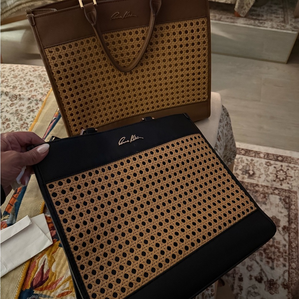 Anne Klein Sport Brown and Black Tote Bags